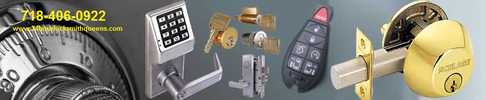 Queens NYC 24 Hour licensed Locksmith Company for any kind of Locks and Keys Car and motorcycle key replacement 